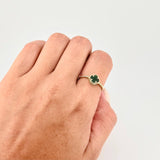 Anillo Trebol Burbuja 2.05 g / T6 1/4 Oro Amarillo 18K