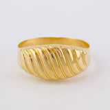 Anillo Multilíneas Paralelas 1.65 g / T6 Oro Amarillo 18K