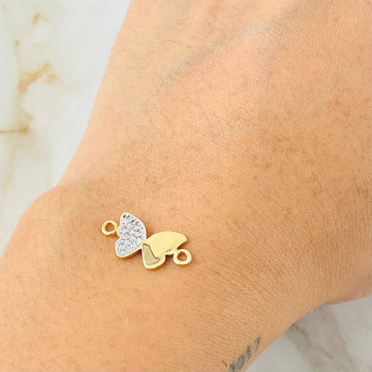 Herraje Mariposa 1.1gr / 3/4 in / Oro Amarillo 18K *