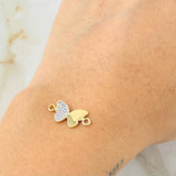 Herraje Mariposa 1.1gr / 3/4 in / Oro Amarillo 18K *