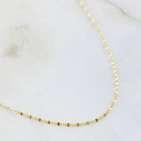 Mirror Flower Chain 0.95gr / 17.8in / 18K Gold +3