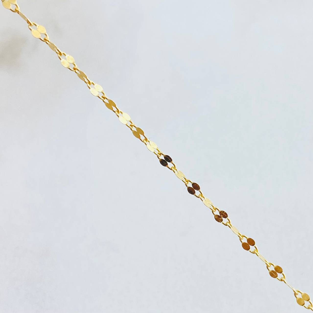 Mirror Flower Chain 0.95gr / 17.8in / 18K Gold +3