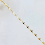 Mirror Flower Chain 0.95gr / 17.8in / 18K Gold +3