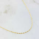Mirror Flower Chain 0.8gr / 17 3/4 in / 18K Gold +3 ©