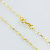 Mirror Flower Chain 0.8gr / 17 3/4 in / 18K Gold +3 ©