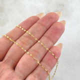 Mirror Flower Chain 0.8gr / 17 3/4 in / 18K Gold +3 ©