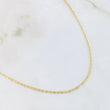 Flat Anchor Chain 1.75gr / 19 3/4 in / Three Golds +3 18K