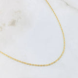 Flat Anchor Chain 1.75gr / 19 3/4 in / Three Golds +3 18K
