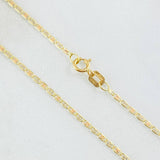 Flat Anchor Chain 1.75gr / 19 3/4 in / Three Golds +3 18K