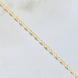 Flat Anchor Chain 1.75gr / 19 3/4 in / Three Golds +3 18K