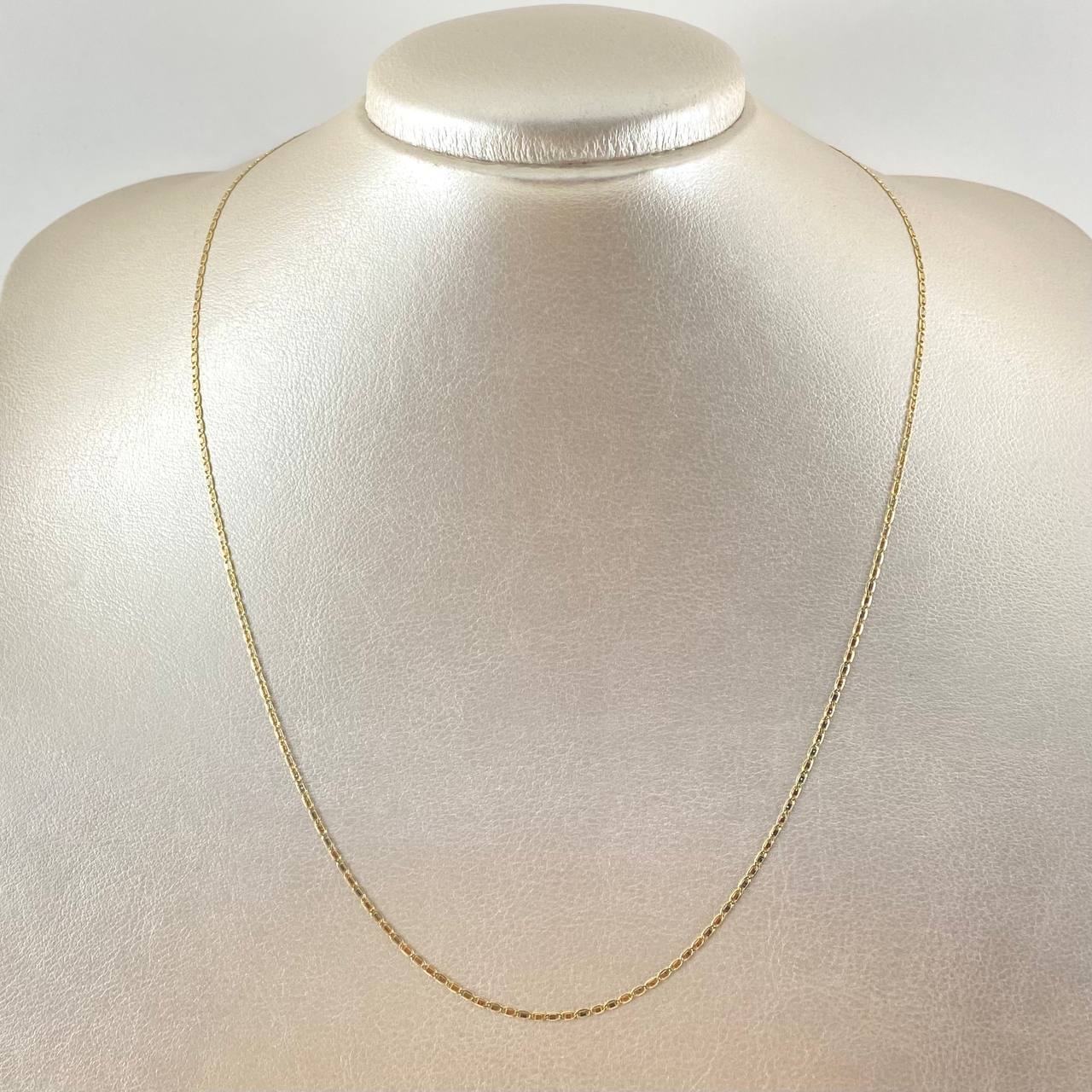 Flat Anchor Chain 1.75gr / 19 3/4 in / Three Golds +3 18K