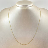 Flat Anchor Chain 1.75gr / 19 3/4 in / Three Golds +3 18K