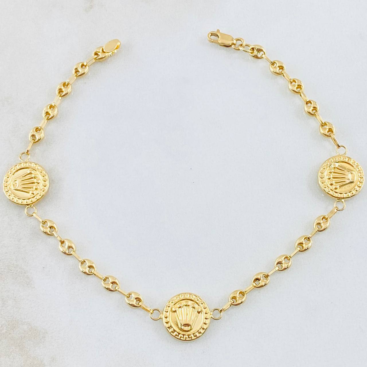 Bracelet GC Corona 2.95gr / 7 1/2 in / 18K Gold