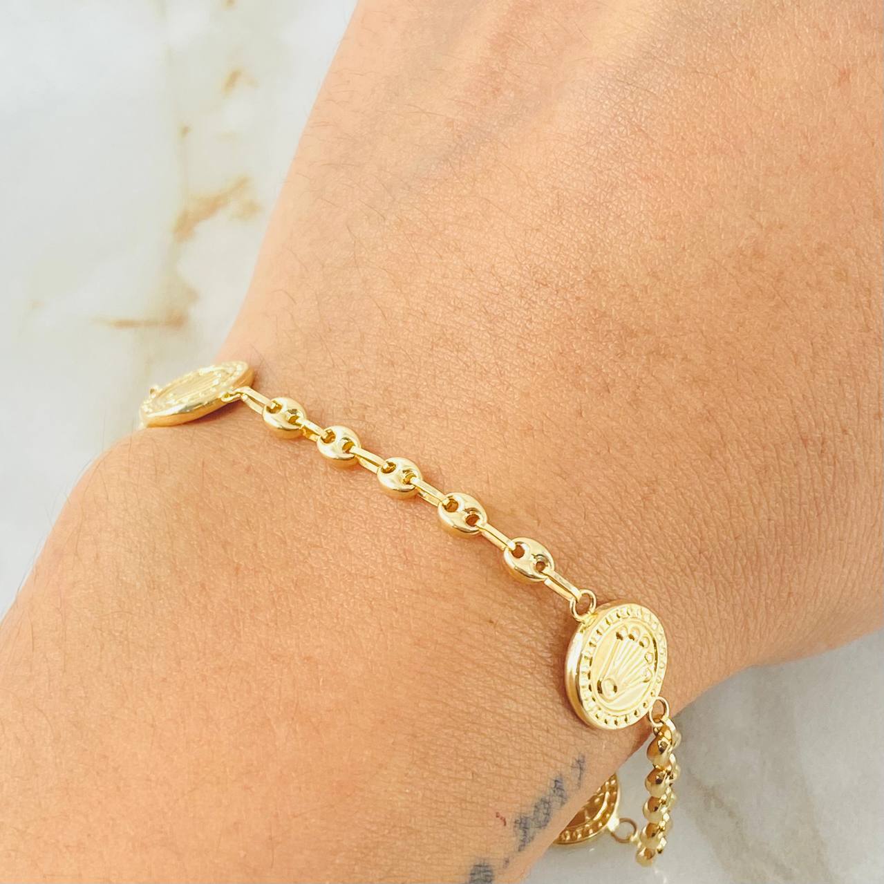 Bracelet GC Corona 2.95gr / 7 1/2 in / 18K Gold