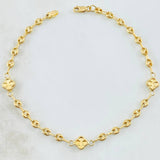 Pulso GC Trebol 2.2gr / 7 in / Oro Amarillo 18K *