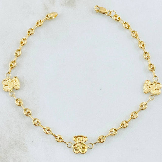 Pulso GC Oso 2.55gr / 7 1/2 in / Oro Amarillo 18K ©