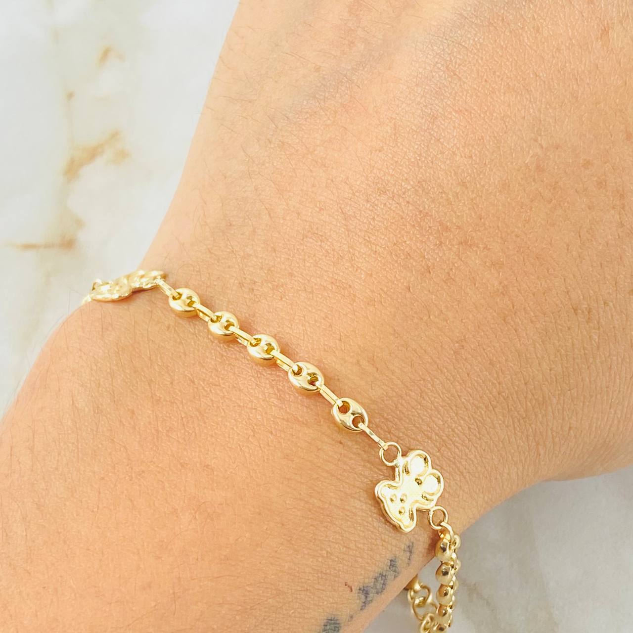 Pulso GC Oso 2.6gr / 7 3/4 in / Oro Amarillo 18K *