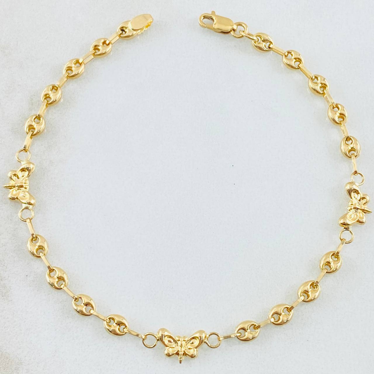 Pulso GC Mariposa 2.2gr / 7 in / Oro Amarillo 18K *