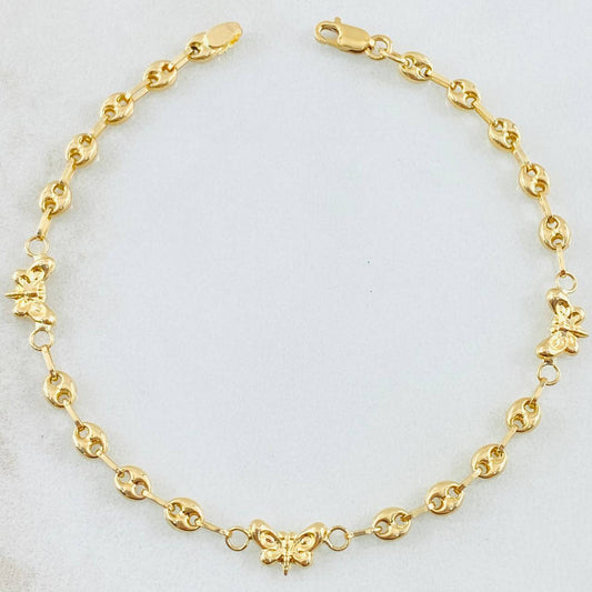 Pulso GC Mariposa 2.2gr / 7 in / Oro Amarillo 18K *