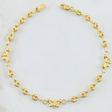 Pulso GC Mariposa 2.2gr / 7 in / Oro Amarillo 18K *