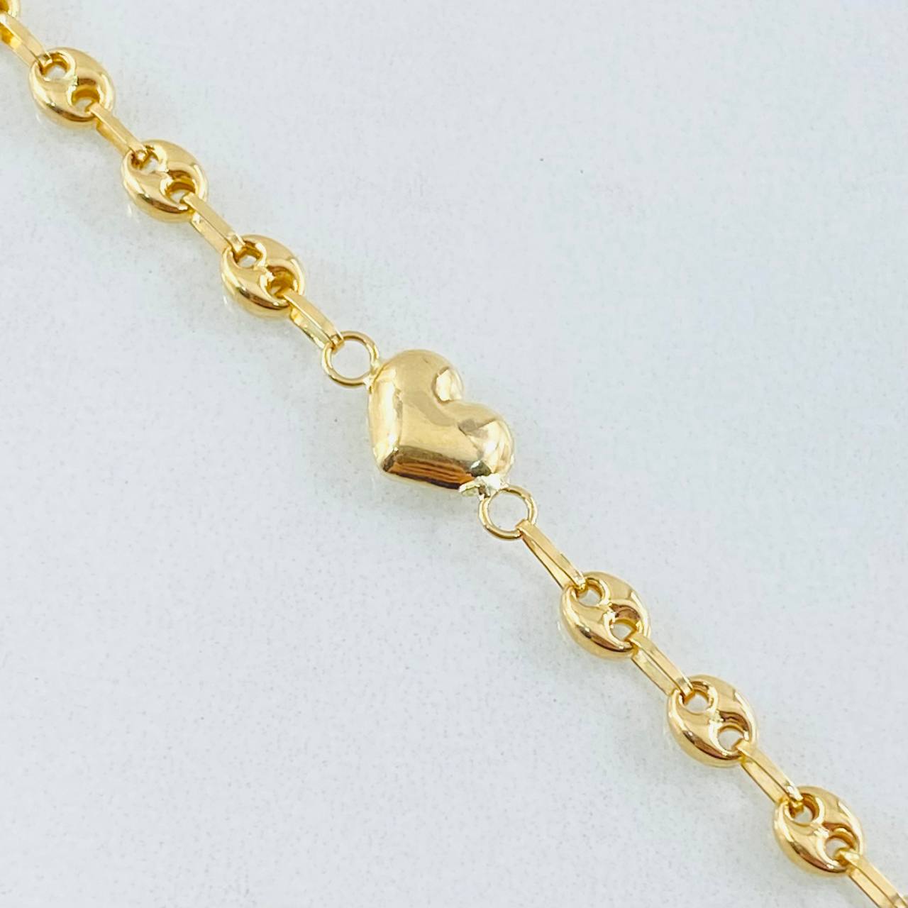Pulso GC Corazón 2.35gr / 7 3/4 in / Oro Amarillo 18K *