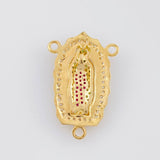 Herraje Crucero Virgen de Guadalupe 2.55g / 3/4 in Oro Amarillo 18K