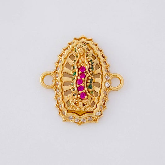 Charm Virgen de Guadalupe 2.2g / 3/4 in Yellow Gold 18K