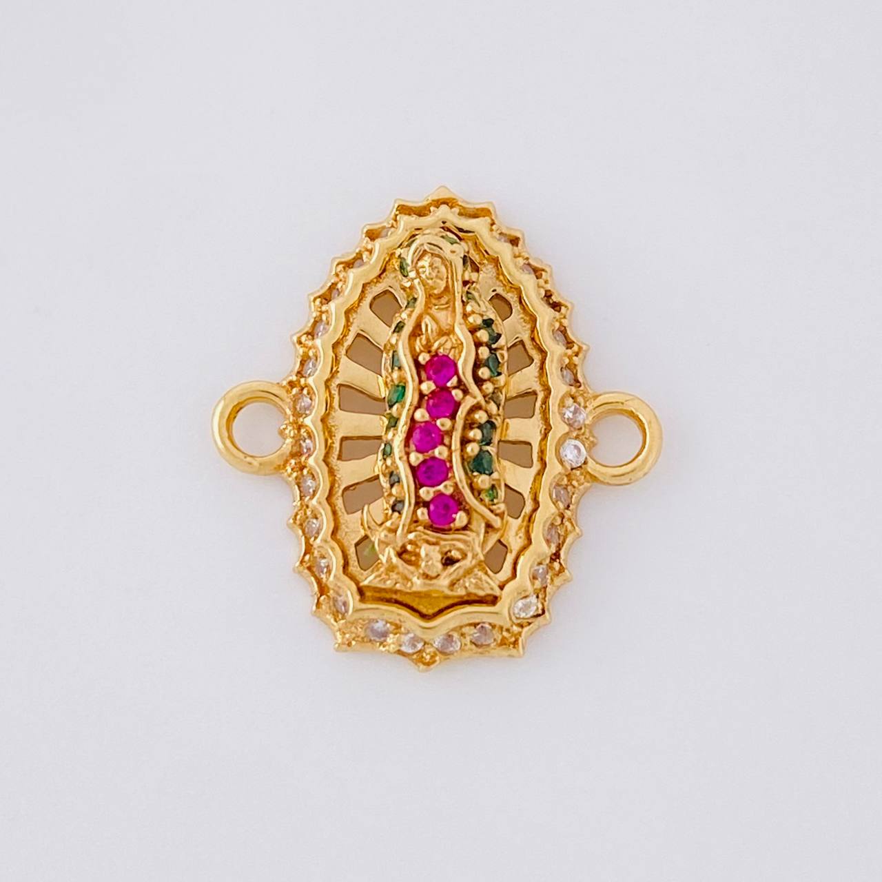 Herraje Virgen de Guadalupe 1.6g / 1 in Oro Amarillo 18K