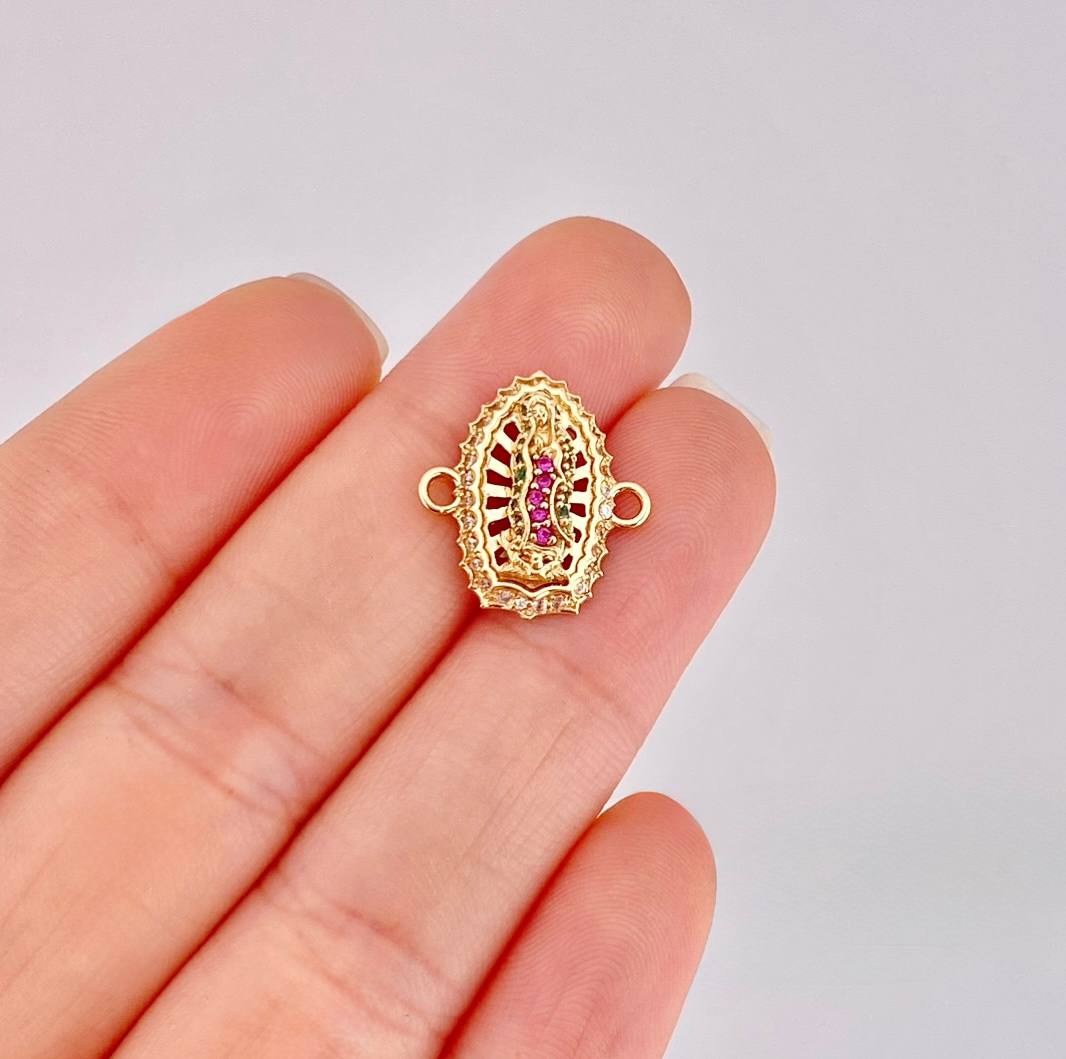 Charm Virgen de Guadalupe 2.2g / 3/4 in Yellow Gold 18K