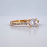 Anillo Solitario Churumbela 2.6gr / T7 / Oro Amarillo 18K $