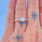 Anillo Solitario Churumbela 2.6gr / T7 / Oro Amarillo 18K $