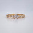 Anillo Solitario Tupido 2.45gr / T7 1/2 / Oro Amarillo 18K $