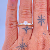 Anillo Solitario Tupido 2.45gr / T7 1/2 / Oro Amarillo 18K $