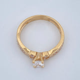 Solitaire Trio Ring 3.05gr / Size 7 1/4 / 18K Gold $