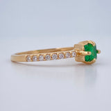 Anillo Solitario Cuadrado 1.85gr / T7 1/4 / Oro Amarillo 18K $