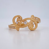Musical Note Ring 2.3gr / Size 7 1/4 / 18K Gold $