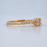 Four Corners Ring 1.9gr / Size 6 1/4 / 18K Gold $