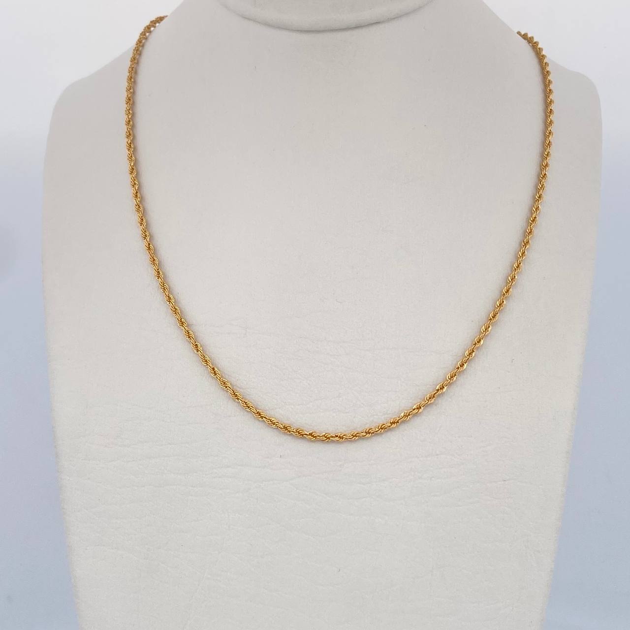 Rope Chain 2.1gr / 23.6in / +3 18K Gold $