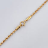Rope Chain 2.1gr / 23.6in / +3 18K Gold $