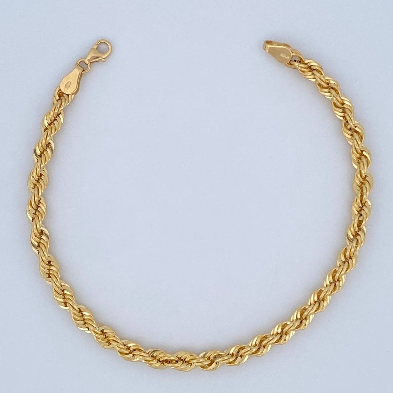 Rope Bracelet 4.75gr / 7.7in / +3 18K Gold $