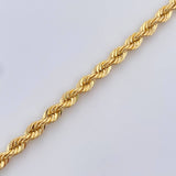 Rope Bracelet 4.75gr / 7.7in / +3 18K Gold $