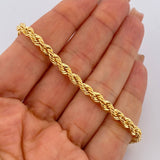 Rope Bracelet 4.75gr / 7.7in / +3 18K Gold $