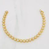 Bracelet Halo Tennis 10.9g / 6 in / 5.08mm Yellow Gold 18K