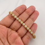 Bracelet Halo Tennis 10.9g / 6 in / 5.08mm Yellow Gold 18K