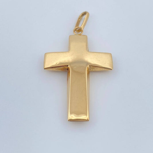 Dije Cruz  1.9gr / 1 1/2 in / Oro Amarillo 18K &