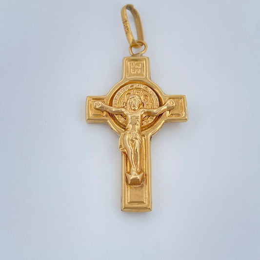 Pendant Cross Christ 2gr / 1 1/2 in / 18K Gold