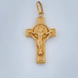 Pendant Cross Christ 2gr / 1 1/2 in / 18K Gold