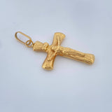 Dije Cruz Cristo 1.55gr / 1 1/2 in / Oro Amarillo 18K &