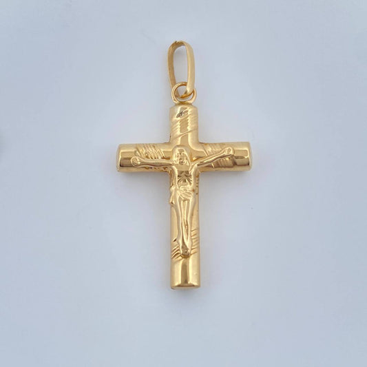 Dije Cruz Cristo 1.2gr / 1 1/4 in / Oro Amarillo 18K &