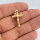 Dije Cruz Cristo 1.2gr / 1 1/4 in / Oro Amarillo 18K &